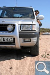 fahren im Sand - Übung für Offroad-Fahrten