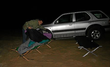 Nachtlager direkt am Atlantik nördlichöstlich von Essaouira