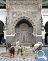 Innenhof der El Kairaouine Moschee
